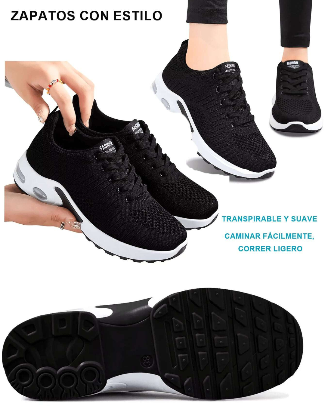 Zapatillas Deportivas con Malla de Aire para Mujer®