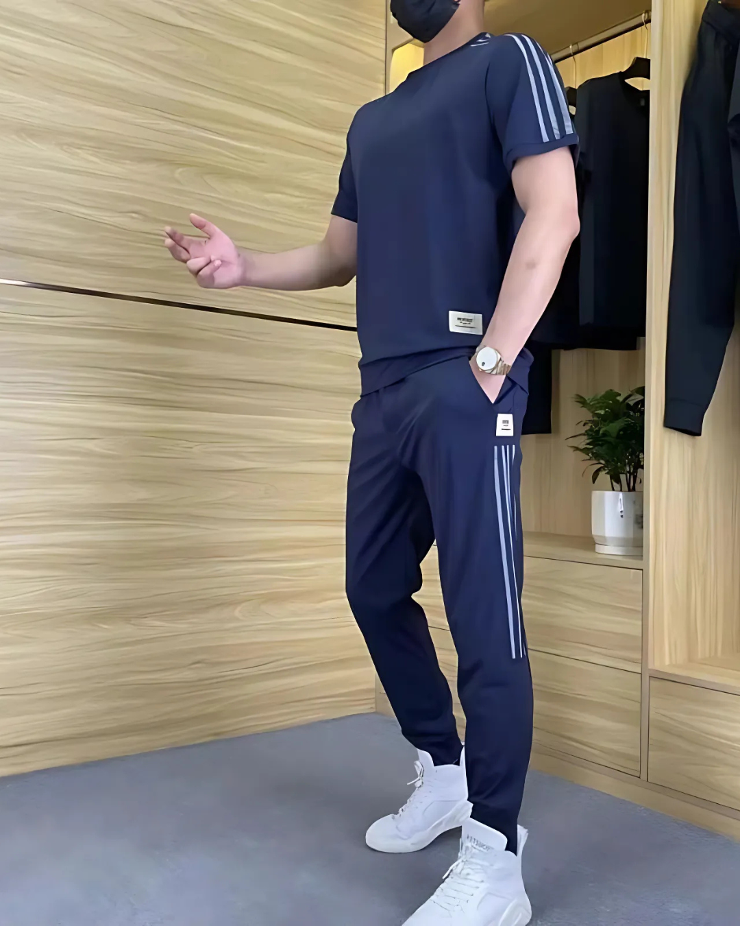 Conjunto de camiseta de manga corta y pantalón muy elástico®