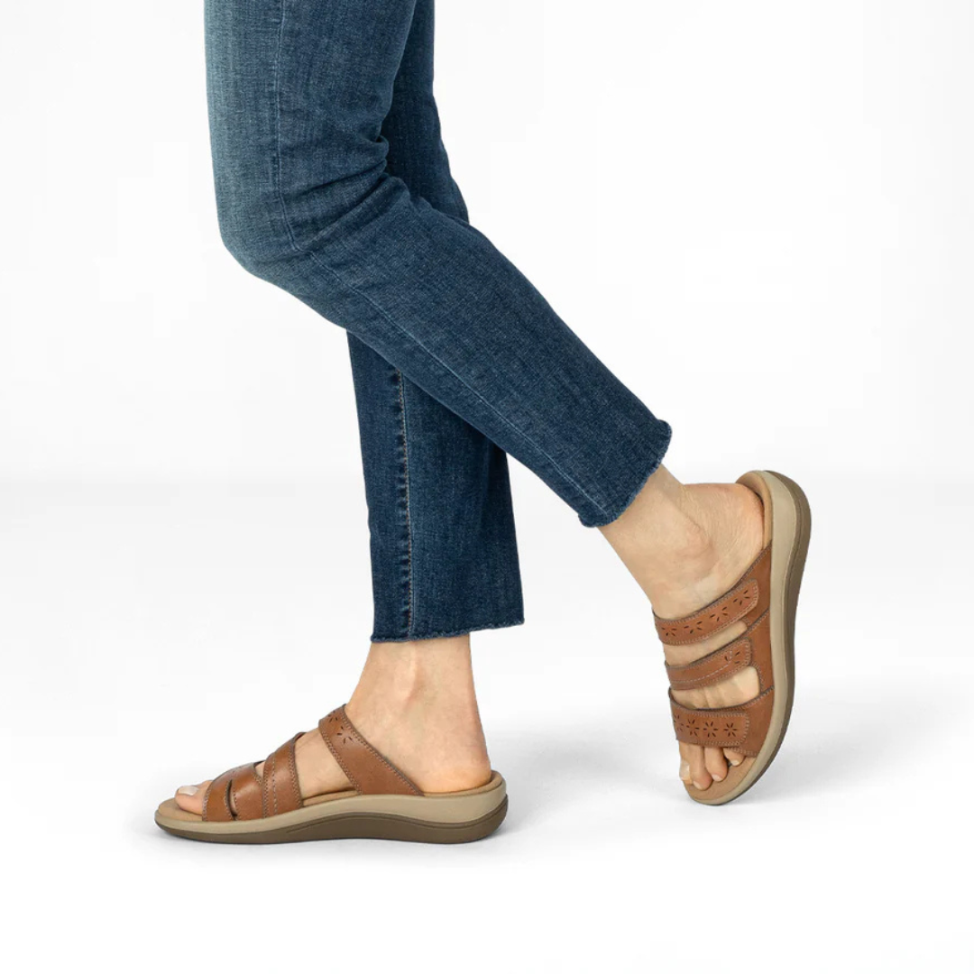 Sandalia ortopédica para mujer con correas ajustables Comodidad y estilo®