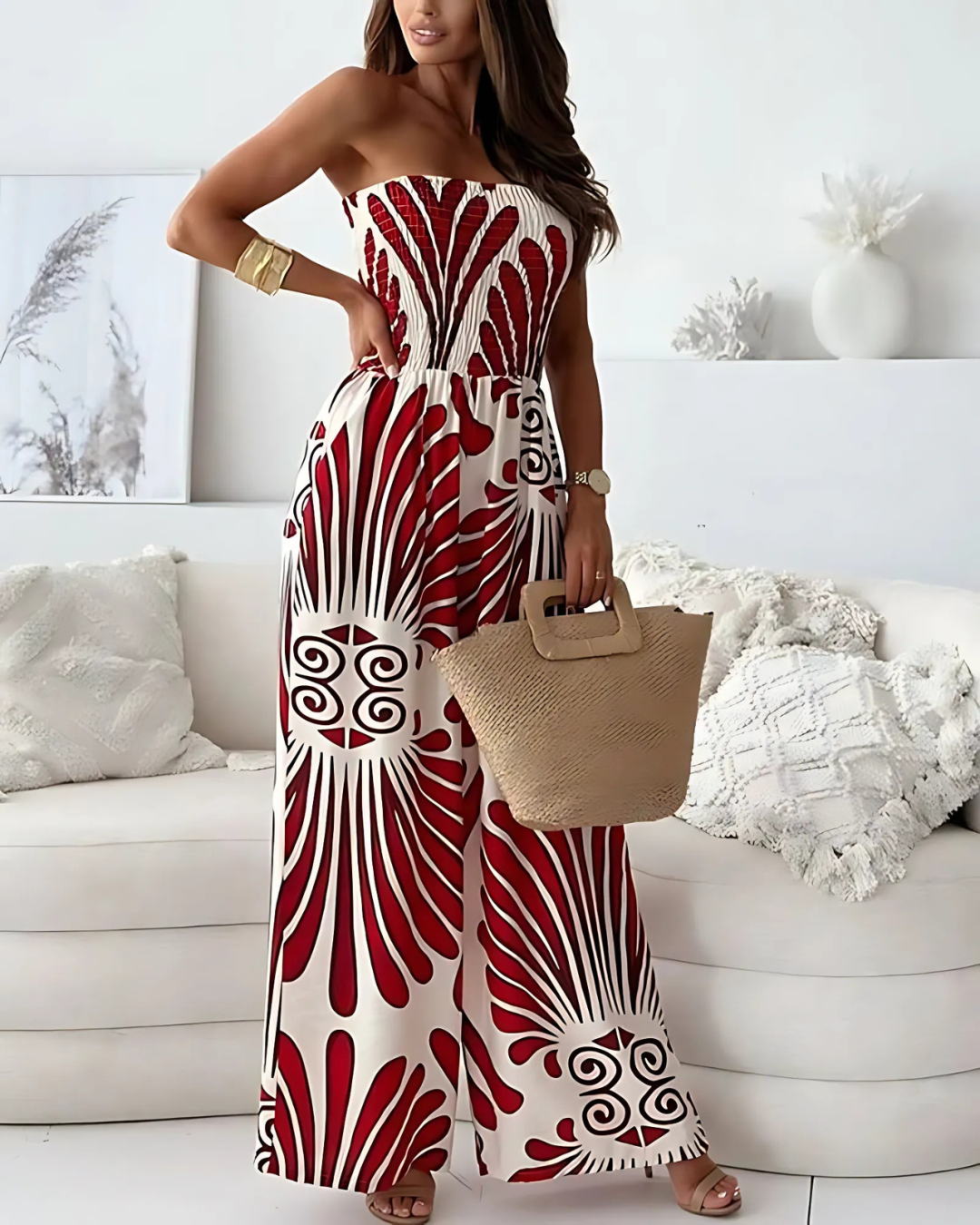 Mono fruncido y sin tirantes®